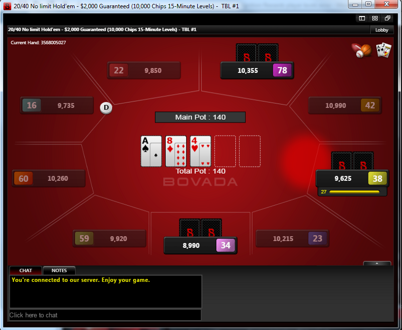Bovada Screen shot