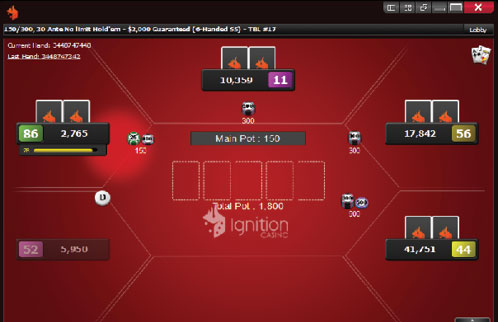 Ignition Casino Poker Screenshot